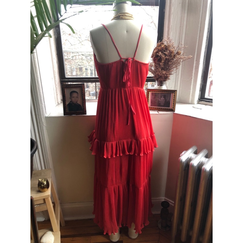 ⭐️NWOT & Other Stories-Frill Dress-Red-Midi - Picture 5 of 8
